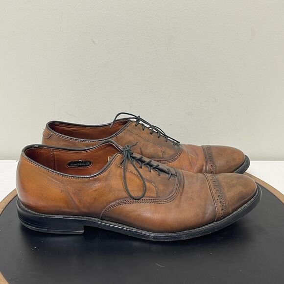 Allen Edmonds Fifth‎ Avenue Mens Cap Toe Oxford Dress Shoes 9.5 C Brown Leather main image 10